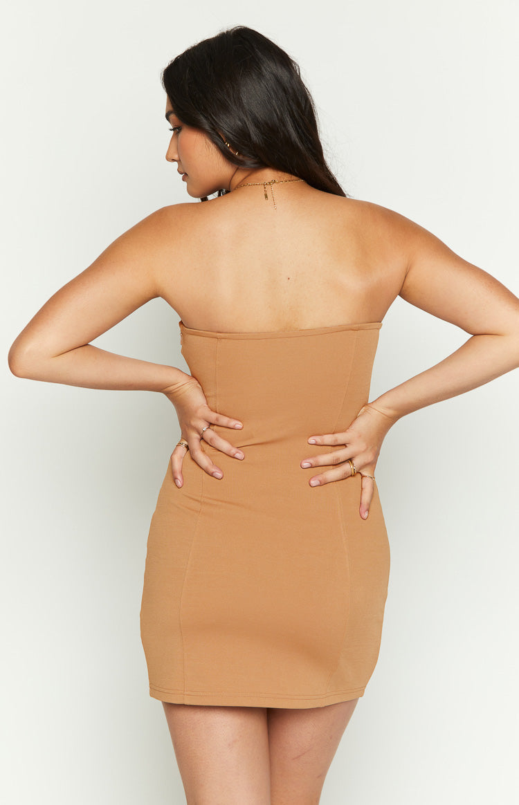 Charm Brown Mini Dress