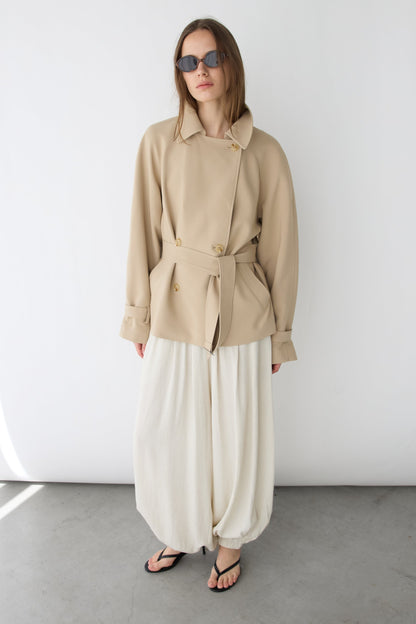 SHORT OVERSIZED TRENCH COAT