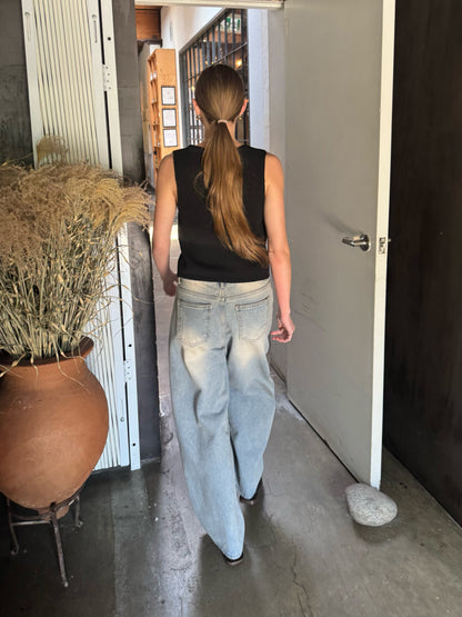 VINTAGE WASH BARREL JEAN
