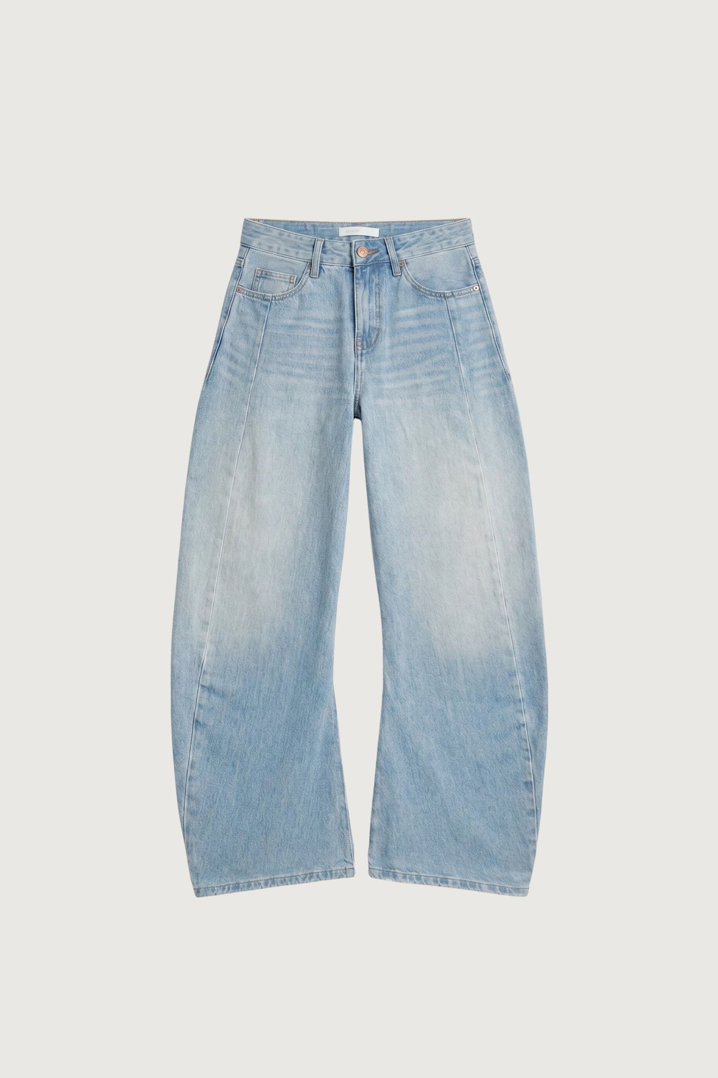 WIDE LEG JEAN WITH FRONT PANEL DETAIL