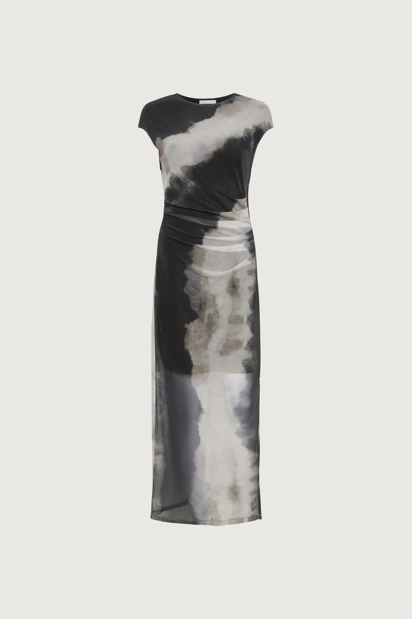 SLEEVELESS MESH MAXI DRESS