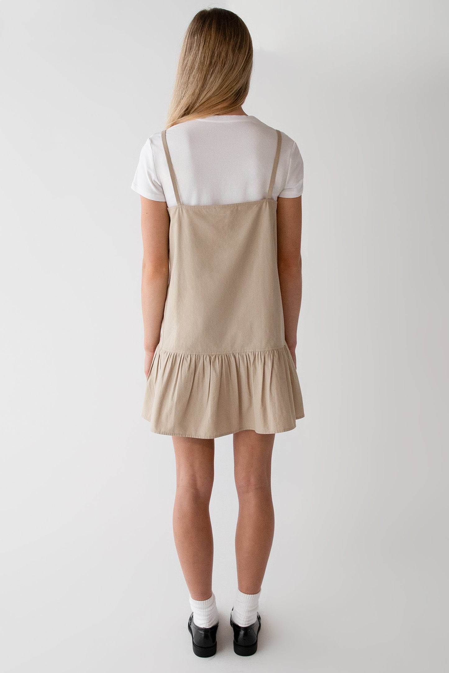 POPLIN MINI DRESS WITH BOW DETAILS
