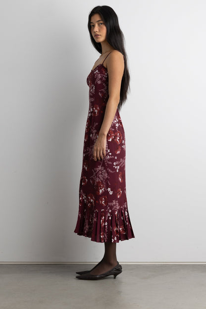 FLORAL PRINT MAXI DRESS