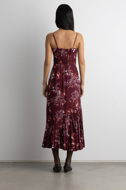 FLORAL PRINT MAXI DRESS