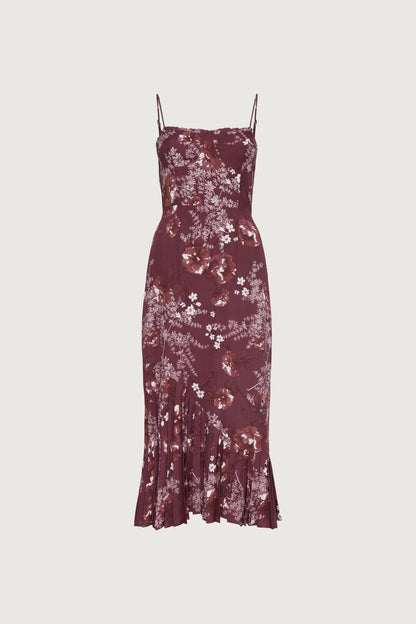 FLORAL PRINT MAXI DRESS