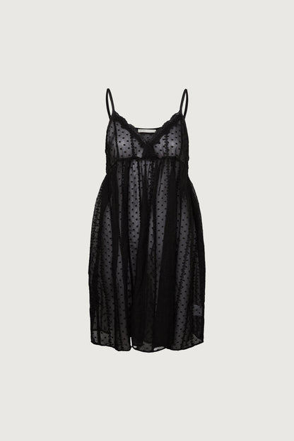 SHEER LAYERED LACE DRESS