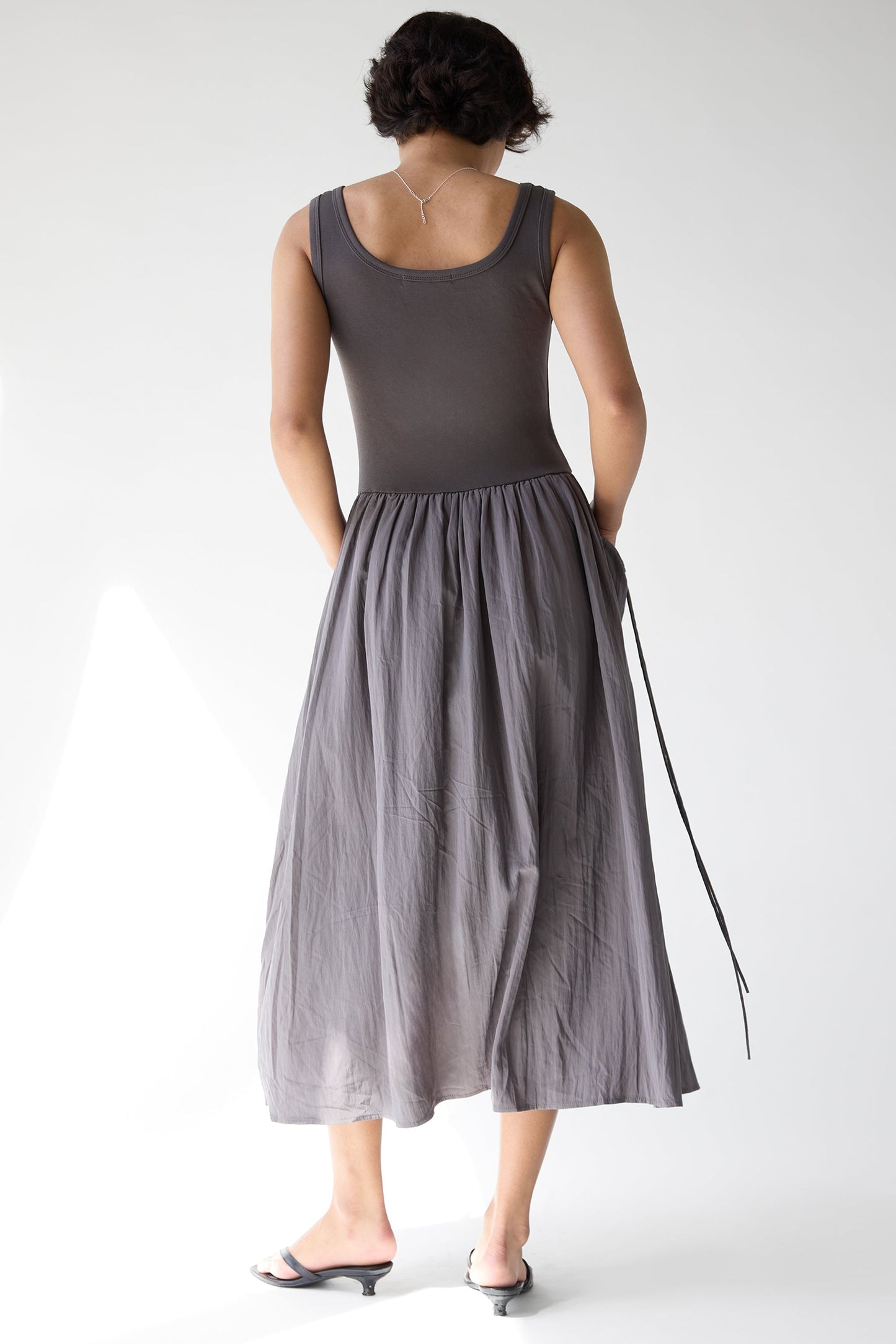 STRING POCKET MAXI DRESS