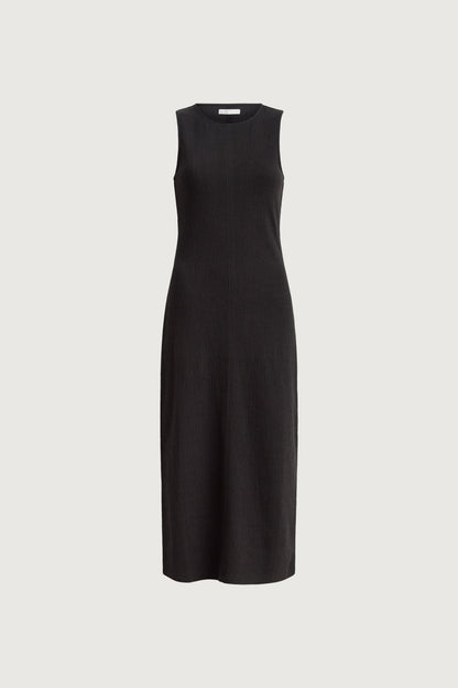 KNIT SLEEVELESS MIDI DRESS
