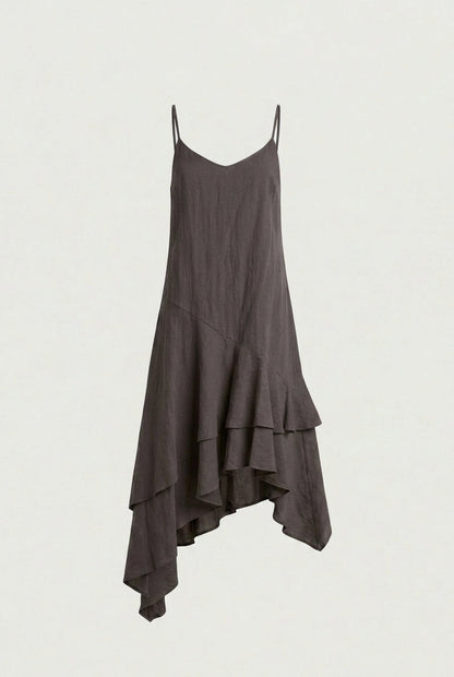 TIERED RUFFLE CAMI DRESS