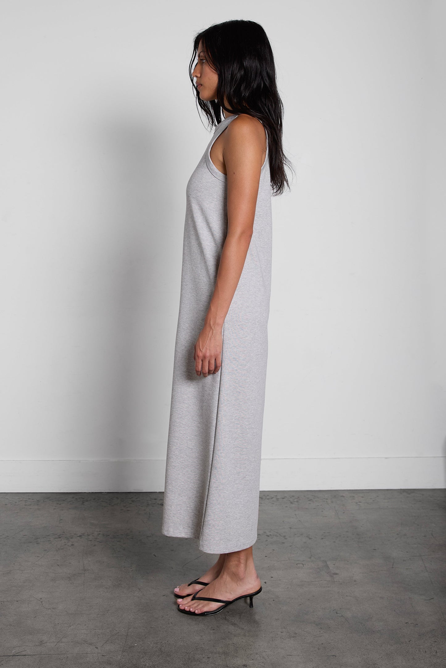 RIBBED COLUMN TANK MAXI DRESS