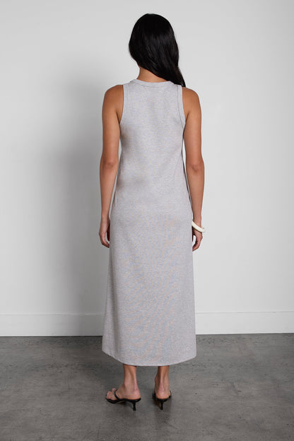 RIBBED COLUMN TANK MAXI DRESS