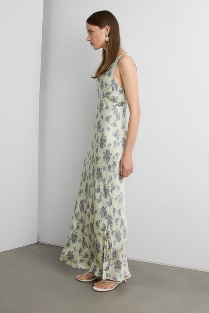 VINTAGE FLORAL MAXI DRESS