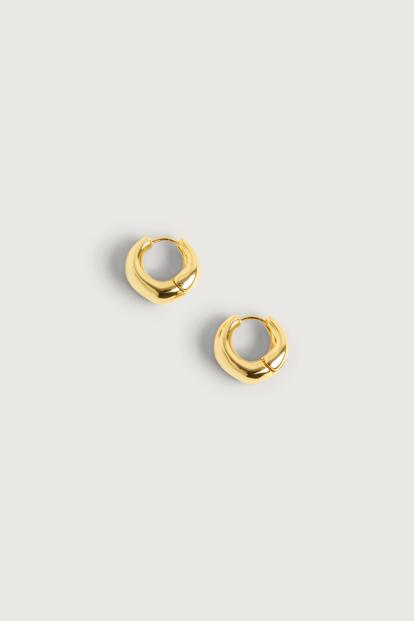 CRESCENT HUGGIE HOOP EARRINGS