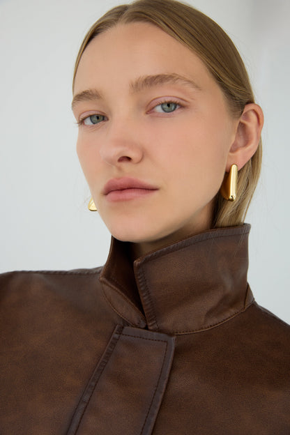 TRIANGLE STUD EARRINGS