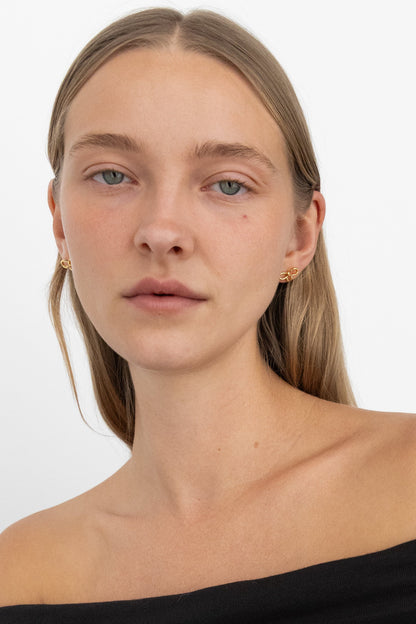 BOW STUD EARRINGS