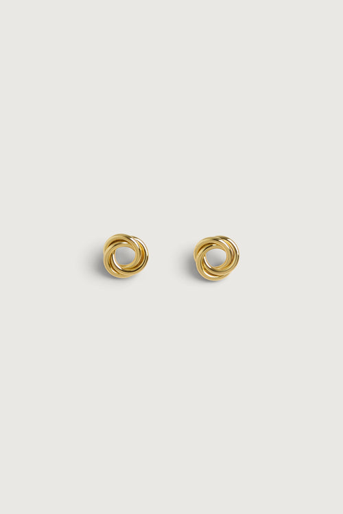 KNOTTED STUD EARRINGS