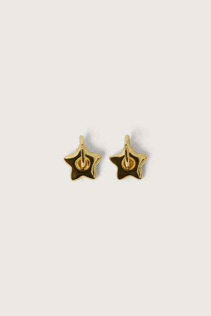 STAR PENDANT HOOP EARRINGS