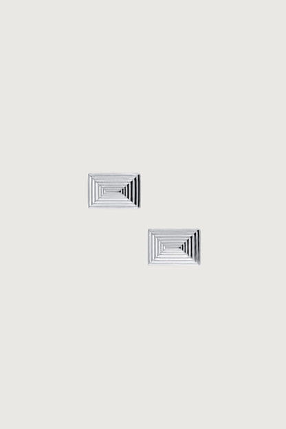 RIDGED STUD EARRINGS