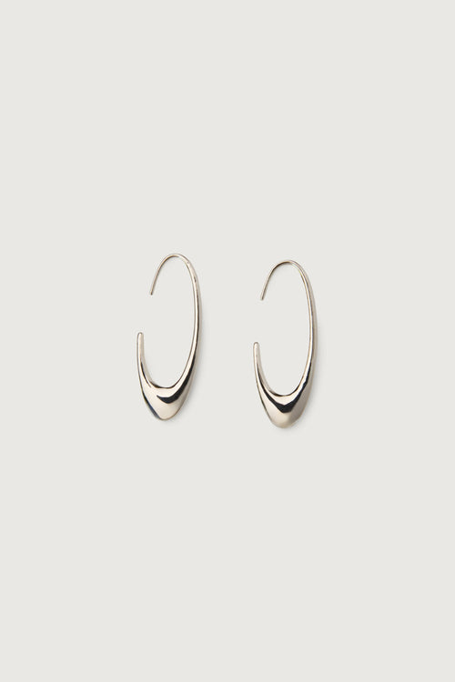 OVAL HOOP EARRING