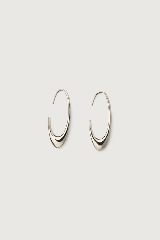 OVAL HOOP EARRING