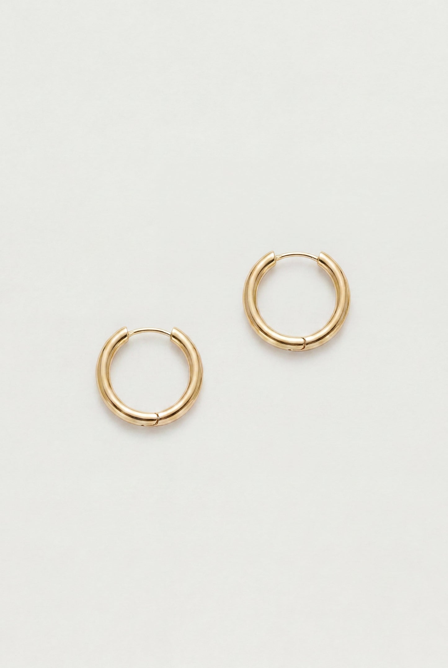 MEDIUM HOOP EARRINGS WITH HINGE