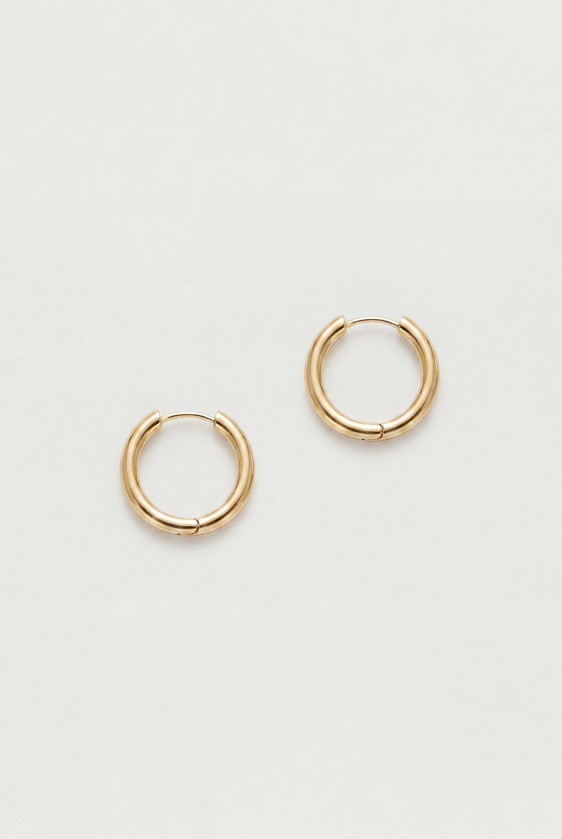 MEDIUM HOOP EARRINGS WITH HINGE