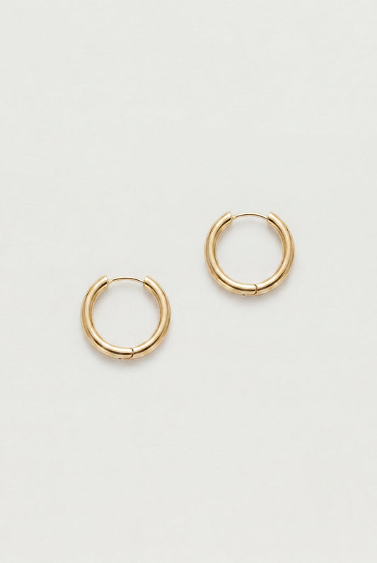 MEDIUM HOOP EARRINGS WITH HINGE