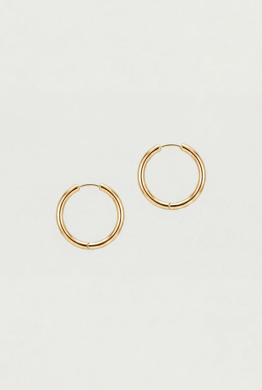 LARGE HOOP EARRINGS WITH HINGE