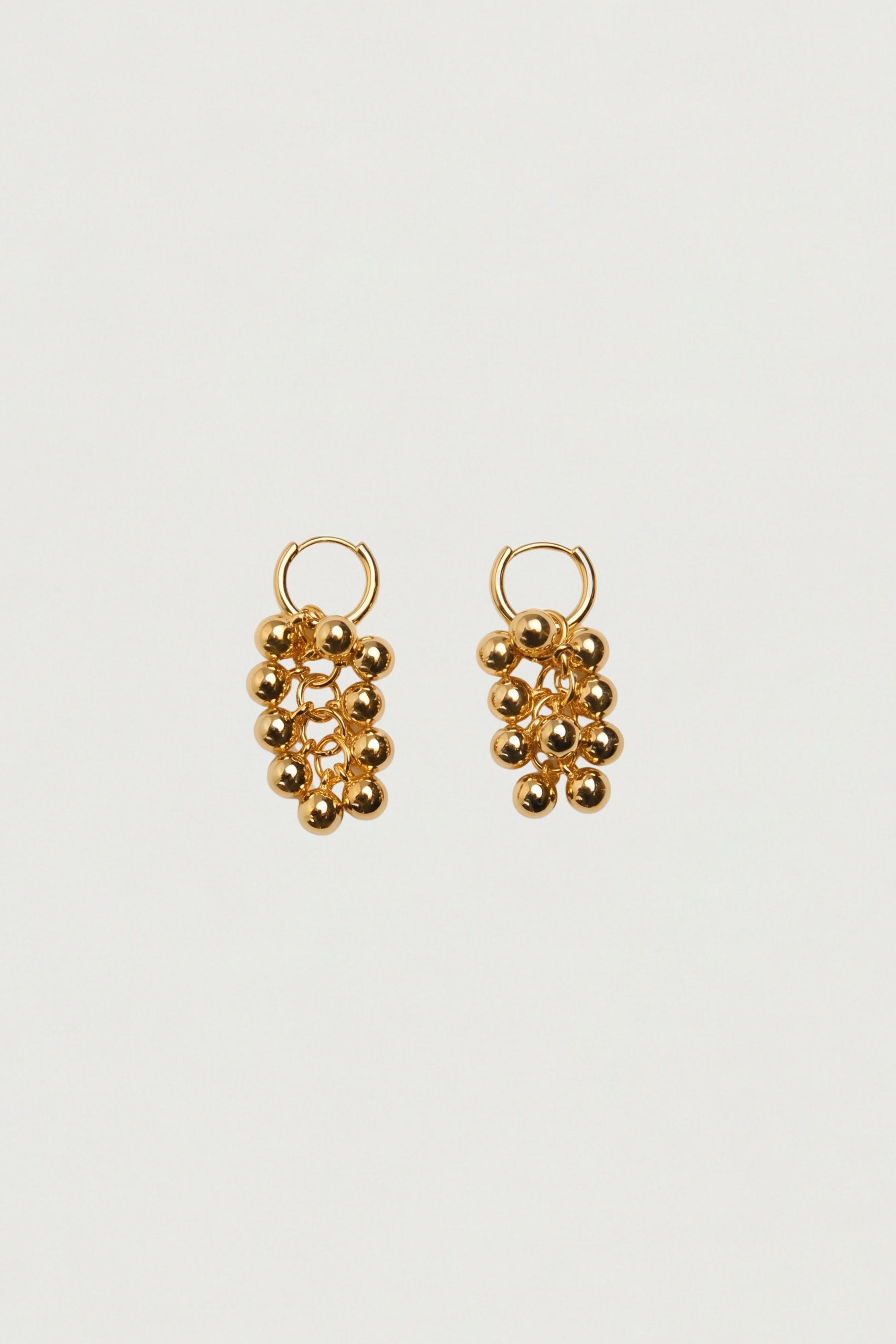 BERRY BEADED DROP EARRINGS