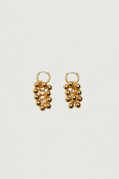 BERRY BEADED DROP EARRINGS