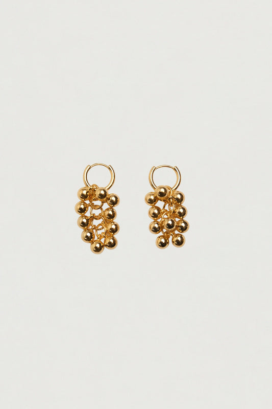 BERRY BEADED DROP EARRINGS