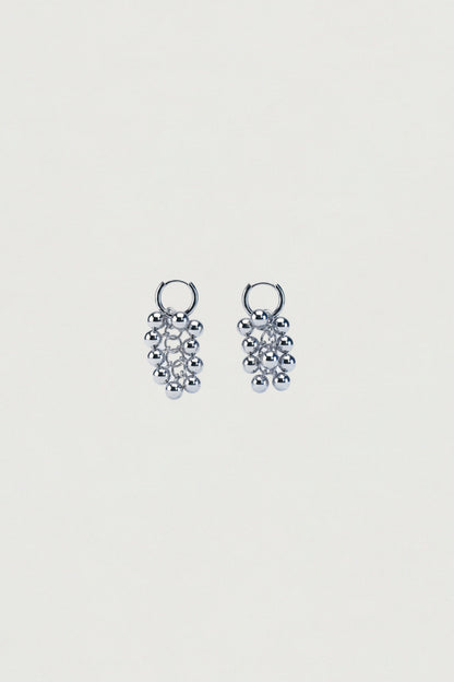 BERRY BEADED DROP EARRINGS