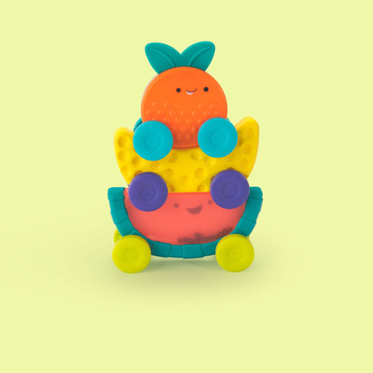 Sassy Stacking Fruit Action Cars