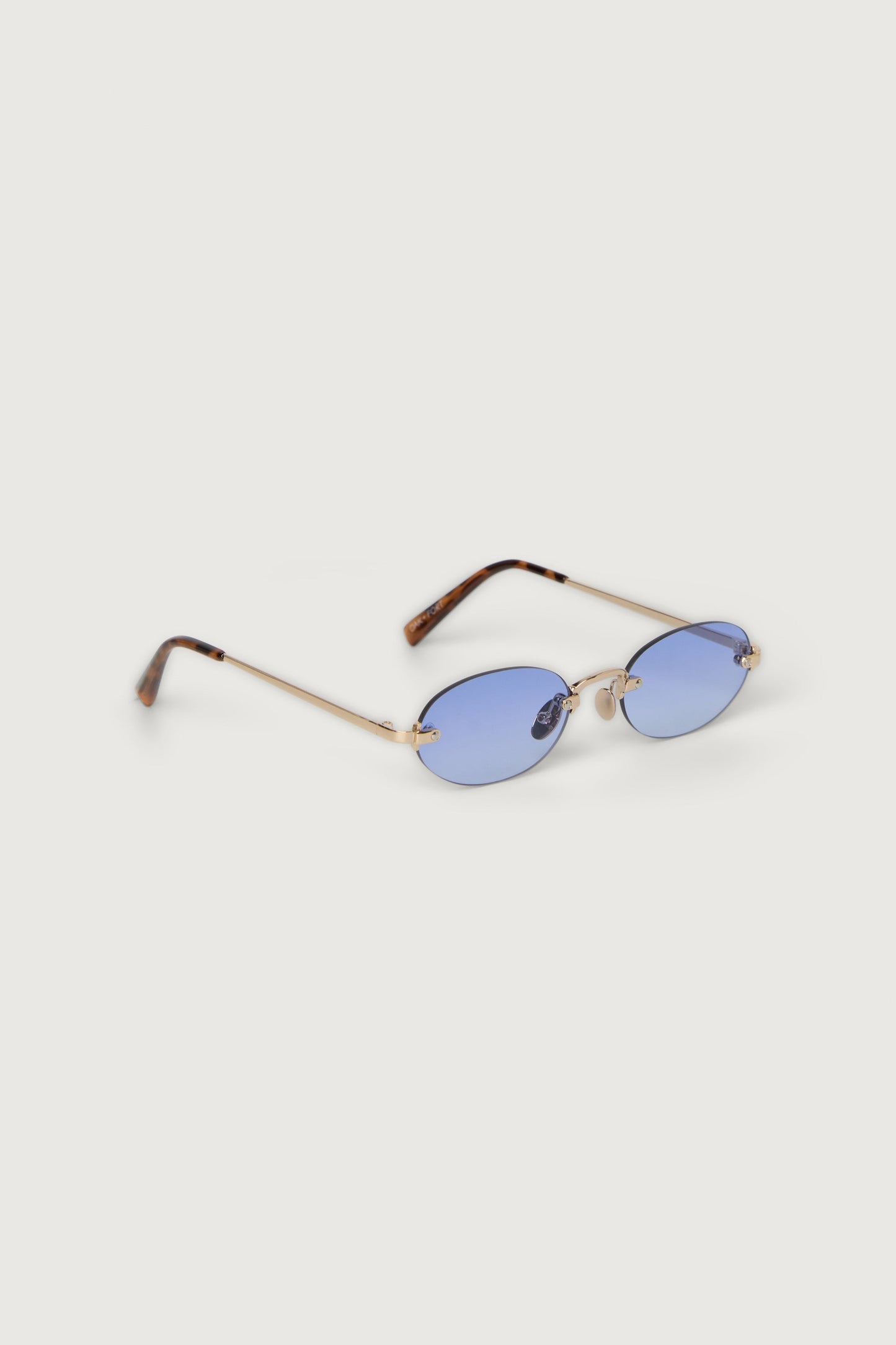 OVAL FRAMELESS SUNGLASSES