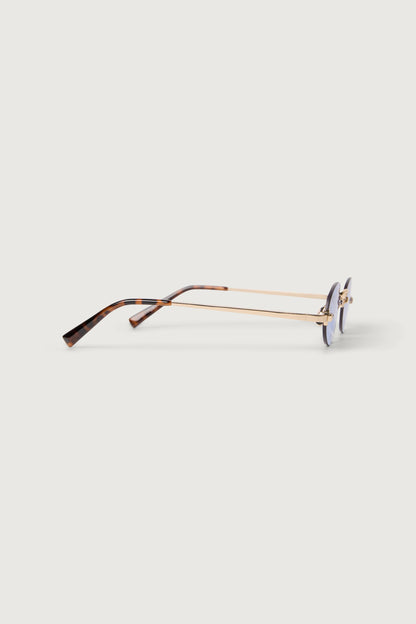 OVAL FRAMELESS SUNGLASSES