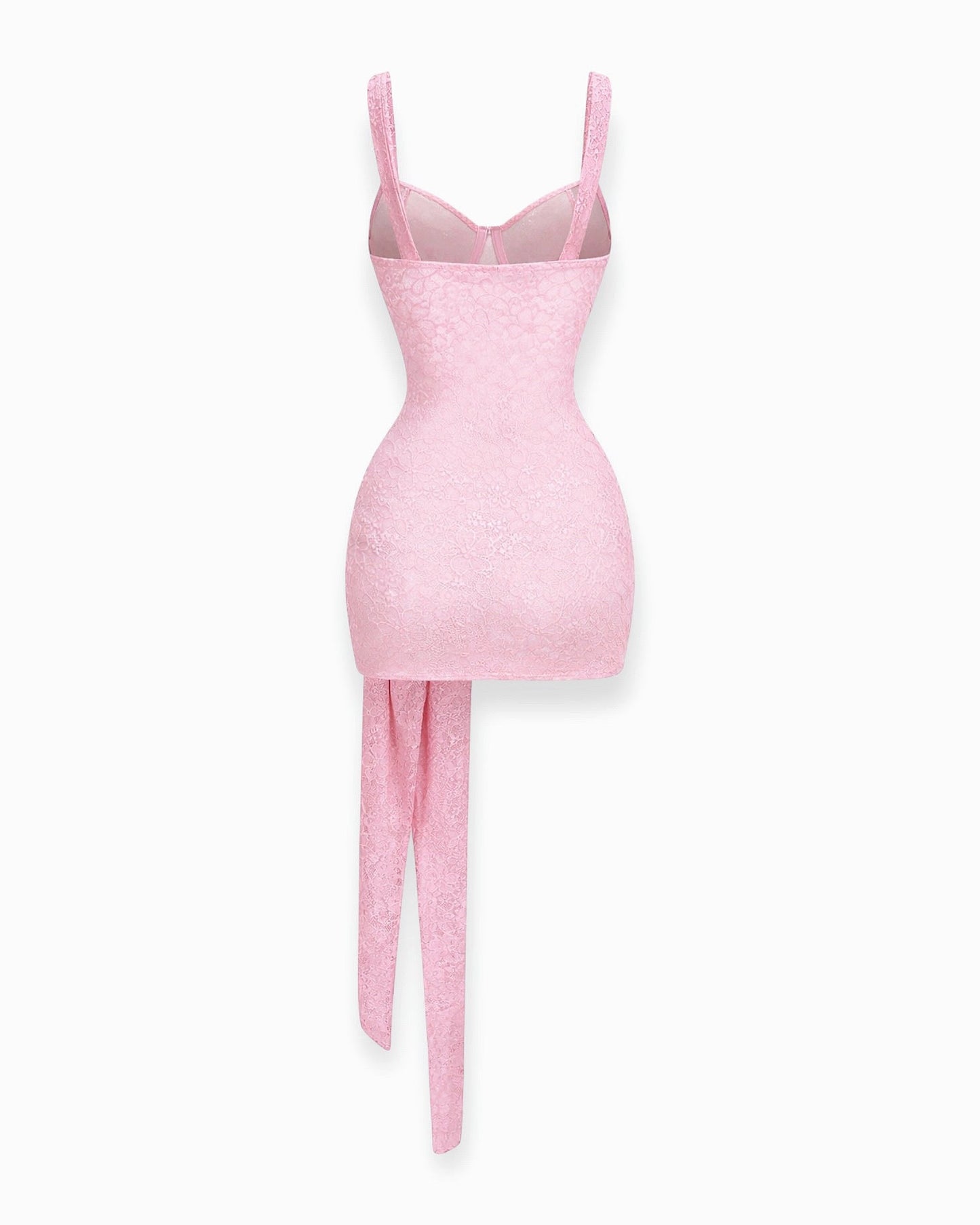 Lina Floral Print Straps Patchwork Bodycon Mini Dress