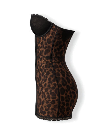 Leopard Print Corset Mini Dress – Sexy Clubwear