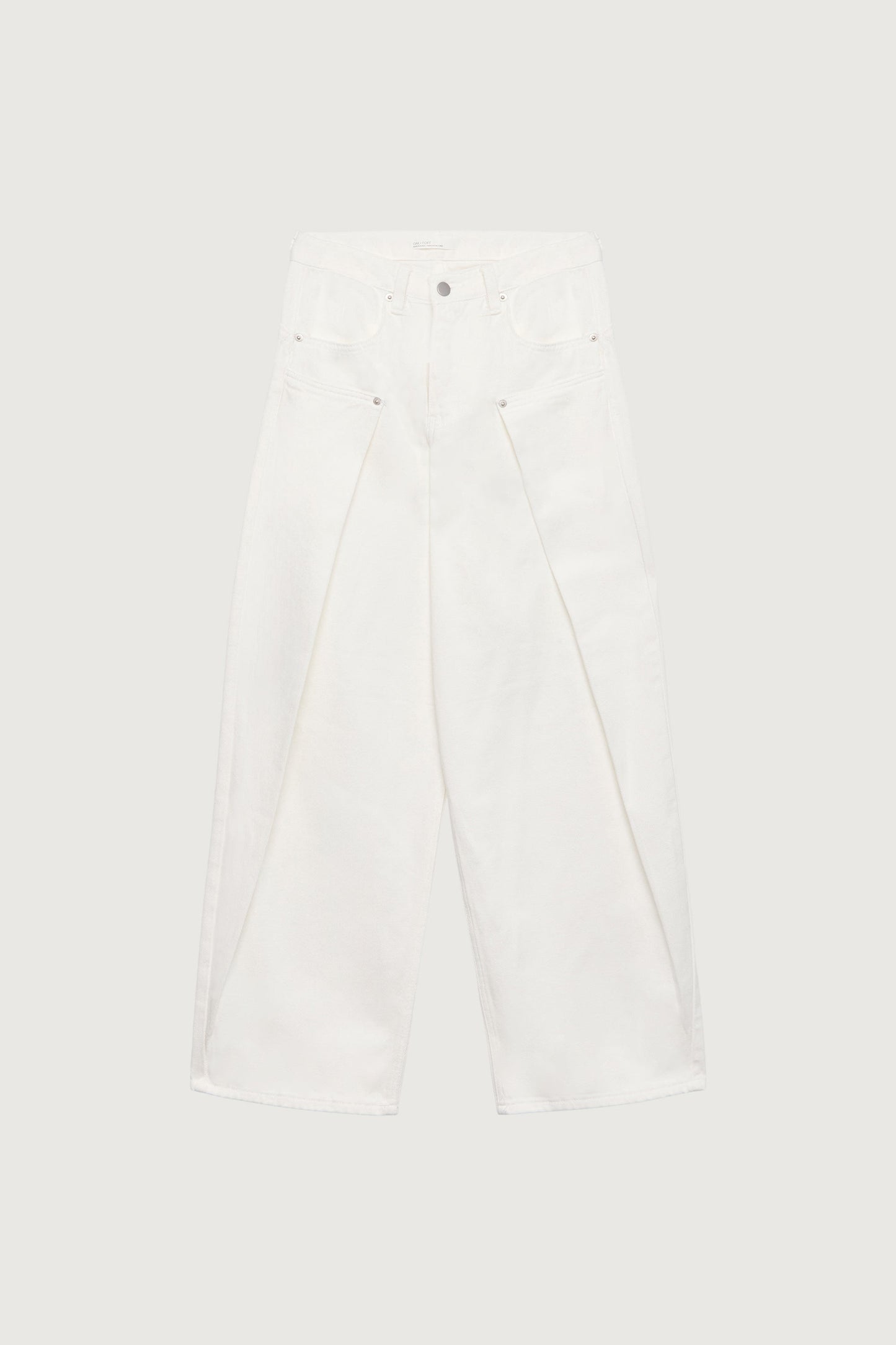 PIN TUCK WIDE LEG DENIM JEAN