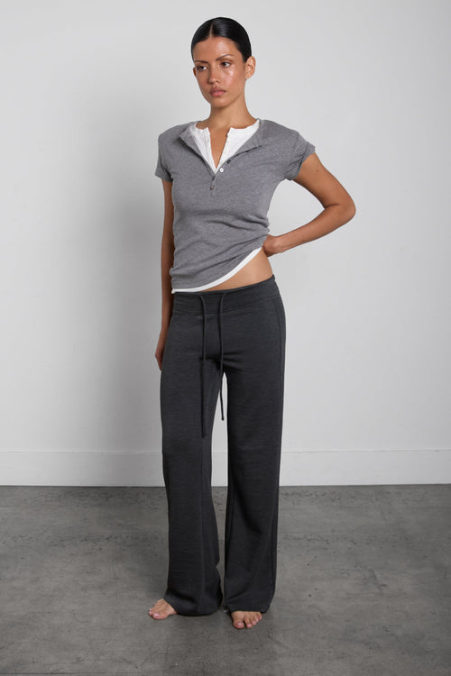 SLIM FIT HENLEY NECK T-SHIRT