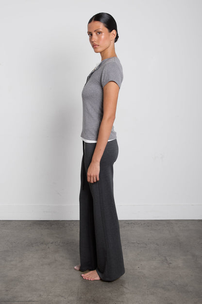 SLIM FIT HENLEY NECK T-SHIRT