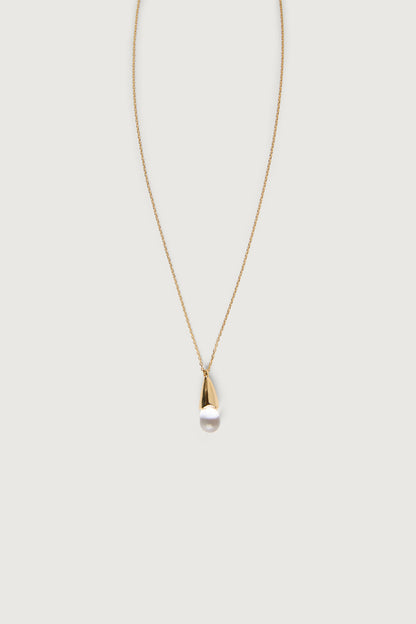 METALLIC DROP LONG NECKLACE