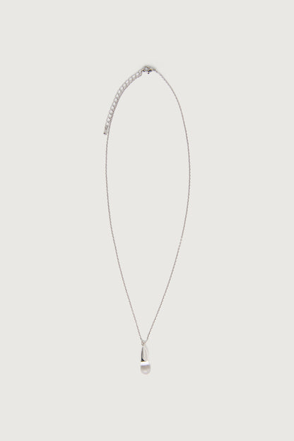 METALLIC DROP LONG NECKLACE
