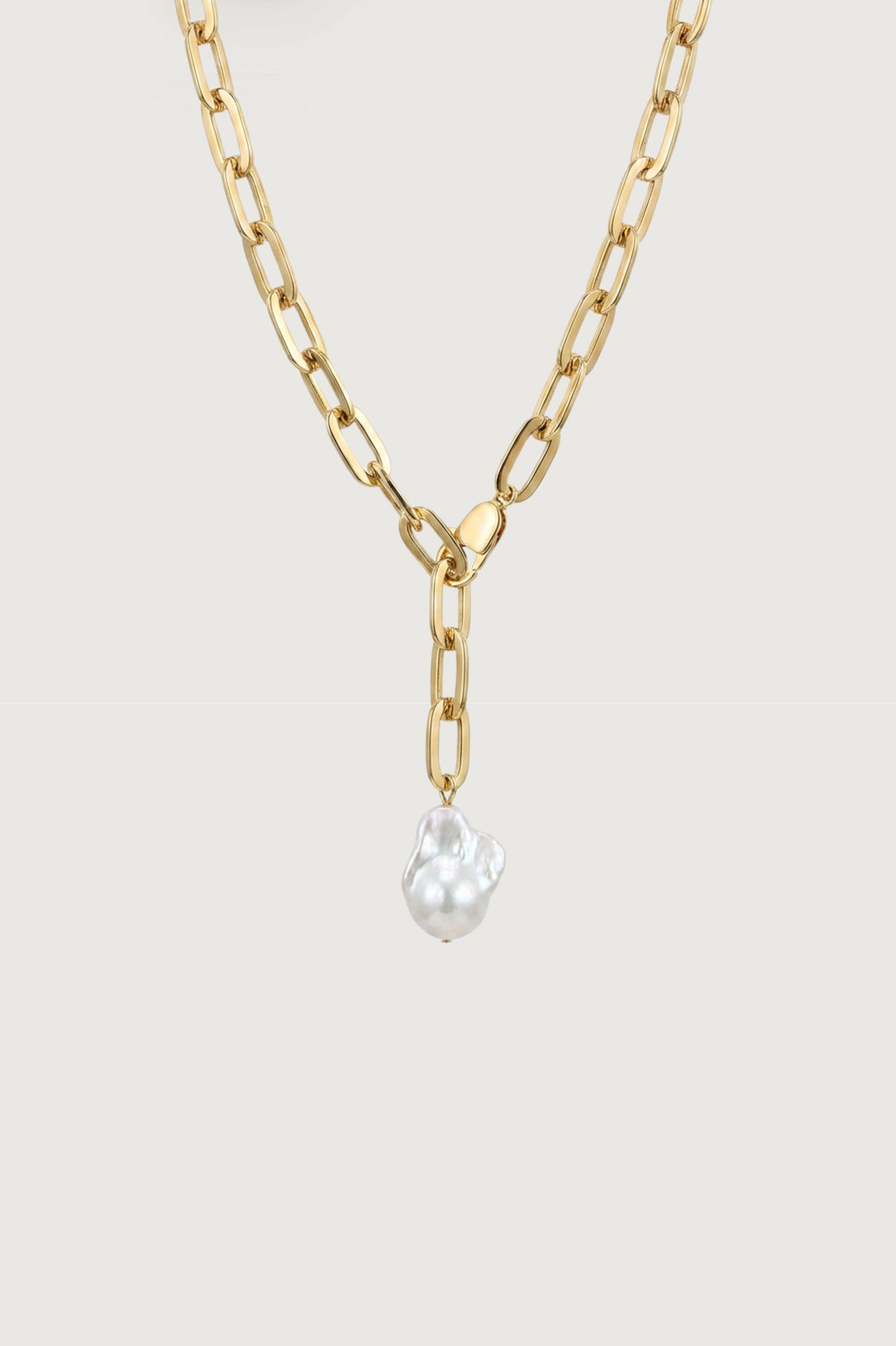 PEARL DROP CHAIN NECKLACE