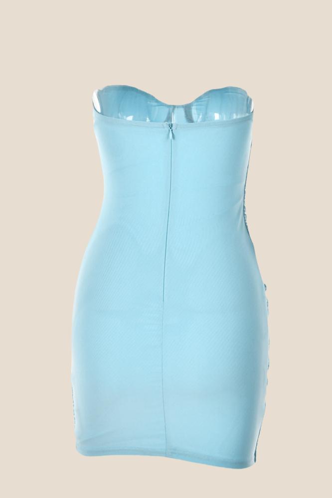 Sweetheart Purple Ruched Bodycon Short Dress