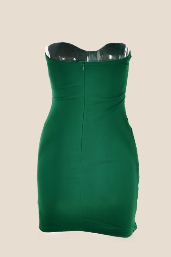 Sweetheart Blue Ruched Bodycon Short Dress
