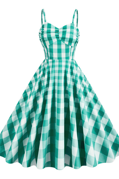 Straps Pink Plaid Barbie Dress