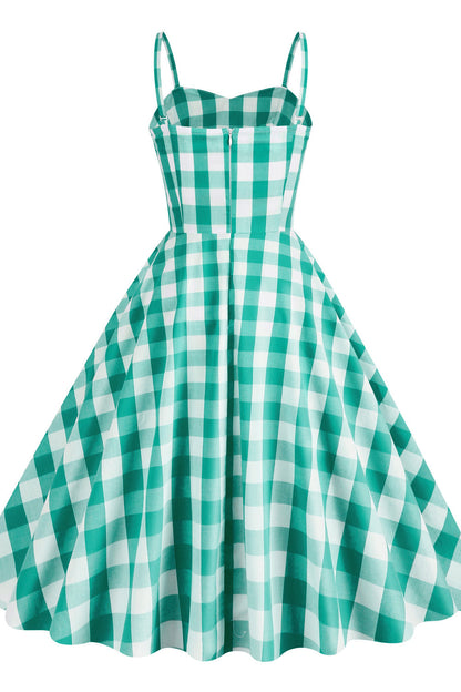 Straps Pink Plaid Barbie Dress