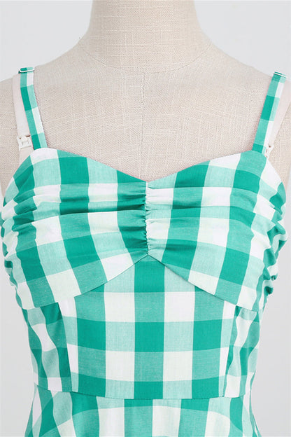 Straps Pink Plaid Barbie Dress