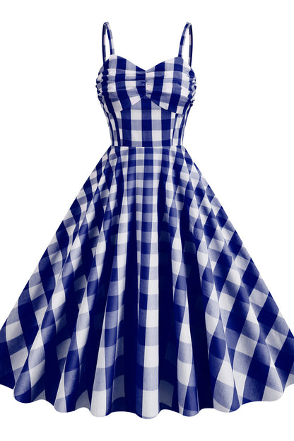 Straps Pink Plaid Barbie Dress