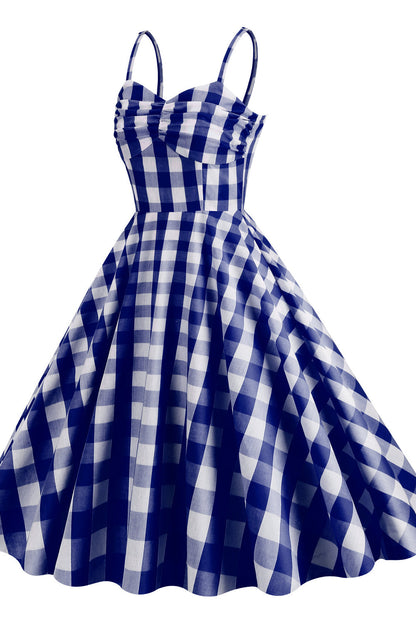 Straps Pink Plaid Barbie Dress